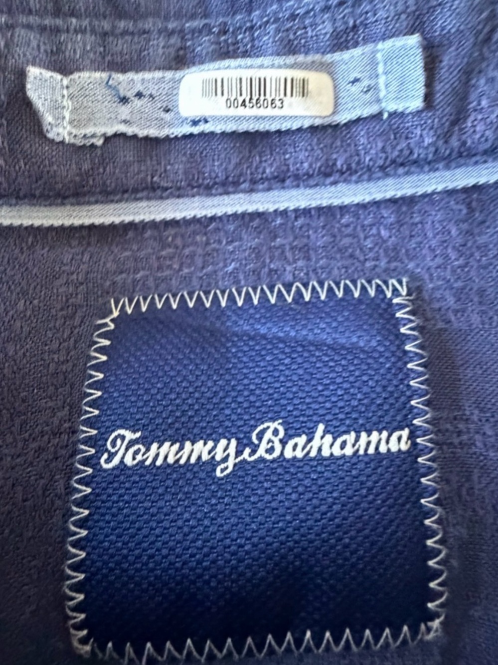 Tommy Bahama 100% Linen Textured Short Sleeve Button Up Shirt L Coastal Beachy - Picture 5 of 16